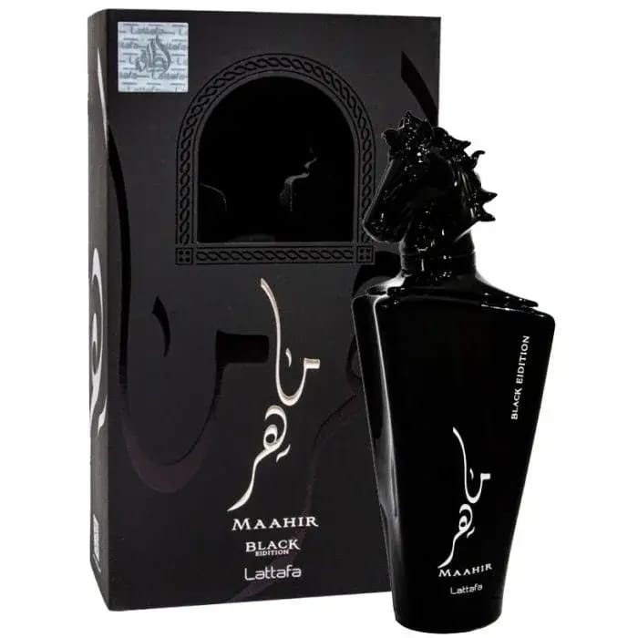 عطر ادوپرفیوم مردانه لطافه ماهر مشکی 100 میل